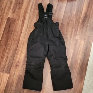 Pulse Black Snow Bib Overalls Kids Size 4/5